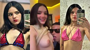 Alex Marin le chupa una teta a su novia Lesly Marin